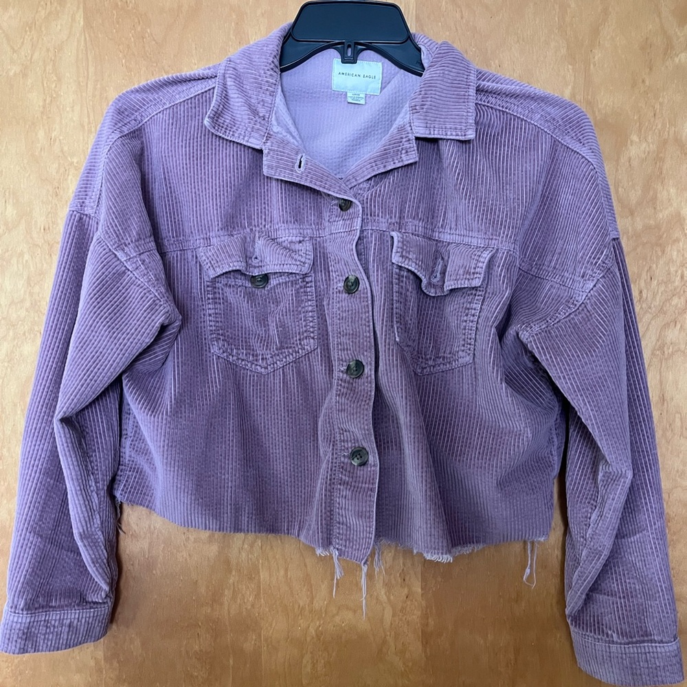 Purple cropped jacket